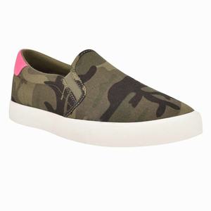 Nine West Lala Slip On Sneakers - Green/Beige - Ireland (DO7310894)